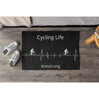 Cycling Life, Heartbeat customisable Doormat