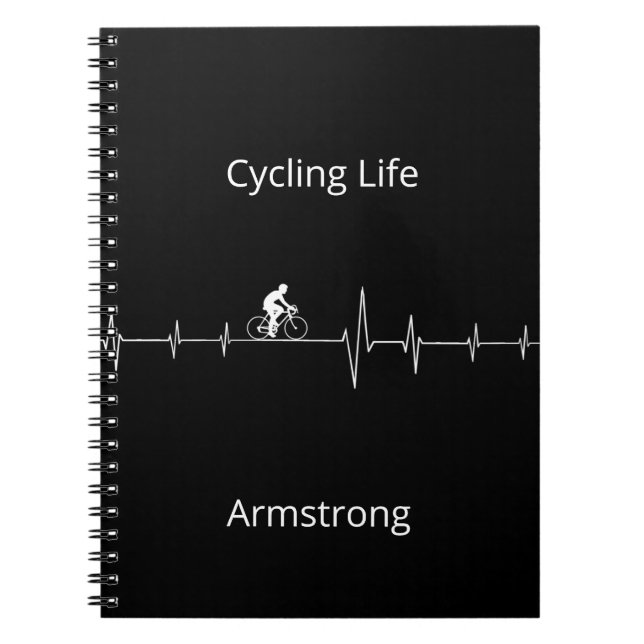 Cycling Life, Heartbeat customisable Notebook (Front)