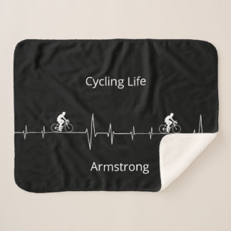 Cycling Life, Heartbeat customisable Sherpa Blanket