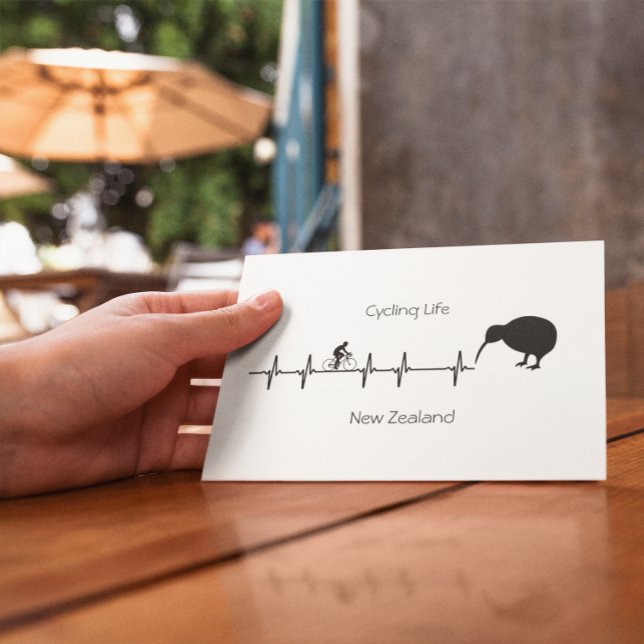 Cycling Life, New Zealand customisable Holiday Postcard (Creator Uploaded)