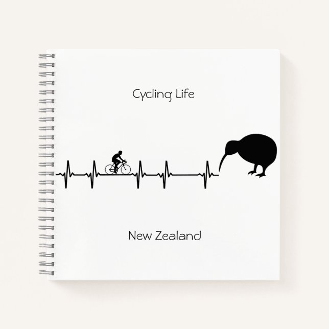Cycling Life, New Zealand customisable Notebook (Front)