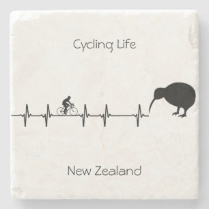 Cycling Life, New Zealand customisable Stone Coaster