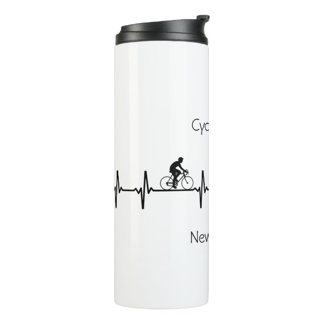 Cycling Life, New Zealand customisable Thermal Tumbler (Rotated Left)