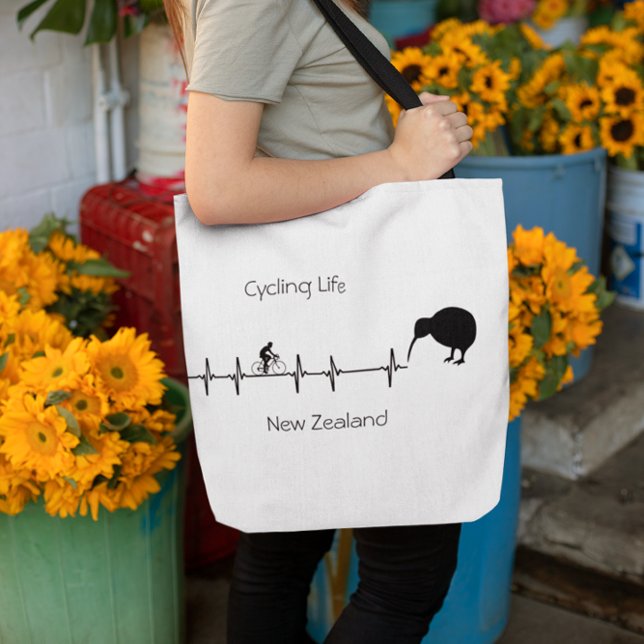 Cycling Life, New Zealand customisable Tote Bag (Creator Uploaded)