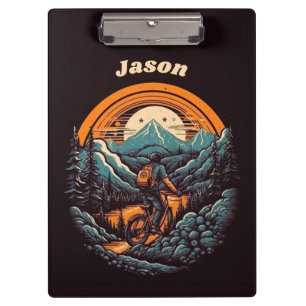 Cycling Life, retro customisable Clipboard