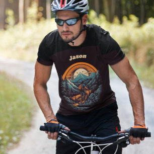 Cycling Life, retro customisable T-Shirt