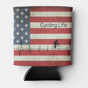 Cycling Life, Stars and Stripes Can Cooler