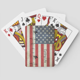 Cycling Life, Stars and Stripes  Playing Cards