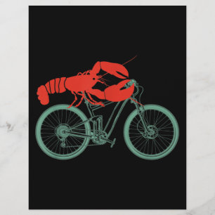Cycling Lobster MTB Cycologist Funny Cyclist Flyer