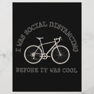 Cycling Lover Bike Riding Bicycle Social Distance Custom Letterhead