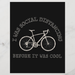 Cycling Lover Bike Riding Bicycle Social Distance Flyer