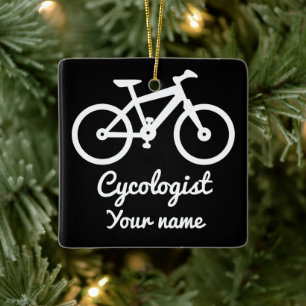 Cycling Lover Cycologist Personalised Gifts Ideas Ceramic Ornament
