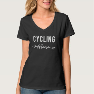 Cycling Mama Womens Biker Cyclist Mom T-Shirt