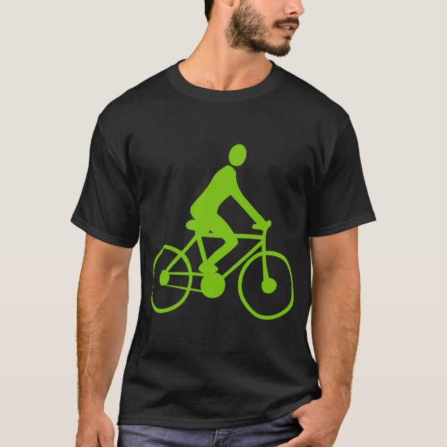 Cycling - Martian Green T-Shirt (Front)