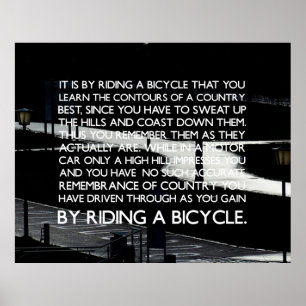 Cycling motivational Poster. Poster