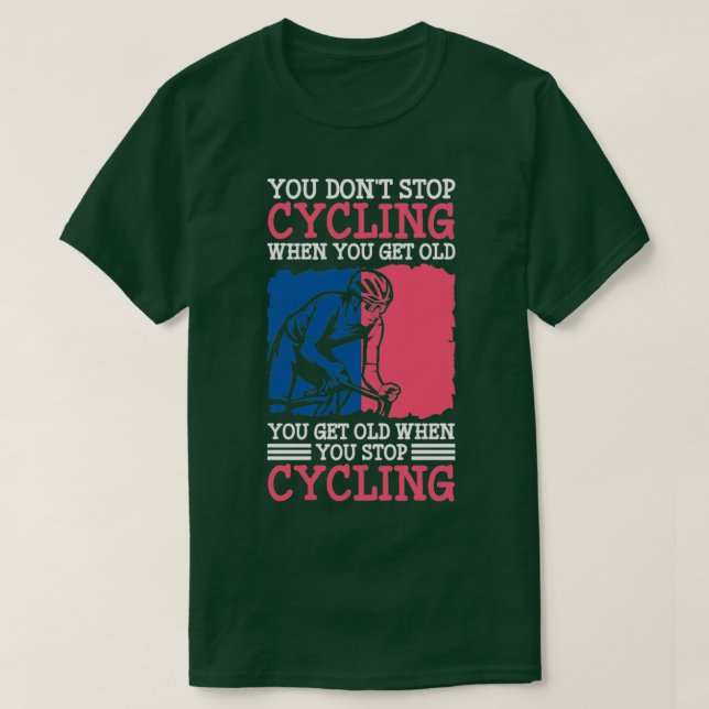 Cycling Mountain Biking Fitness Bike Tour  T-Shirt (Design Front)