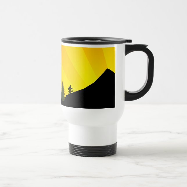 cycling : mountain rayz : travel mug (Right)