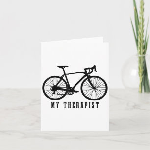 Cycling My Therast Funny Road Bike Card
