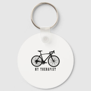 Cycling My Therast Funny Road Bike  Key Ring