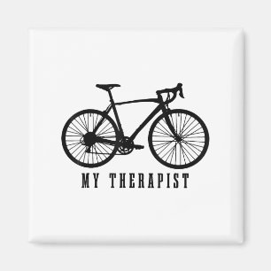 Cycling My Therast Funny Road Bike Magnet