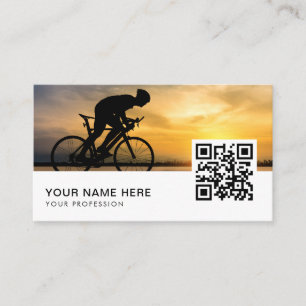 cycling personal trainer QR Code Business Card