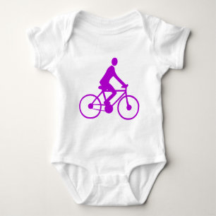Cycling - Purple Baby Bodysuit