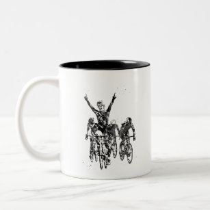 Cycling race Two-Tone coffee mug