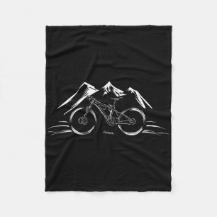 Cycling Racing Bicycle Motivation Mountain Bike Cl Fleece Blanket