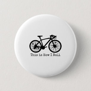 Cycling Road Bike Bicycle Funny Cyclist  6 Cm Round Badge