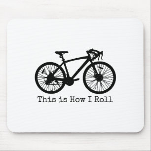 Cycling Road Bike Bicycle Funny Cyclist Mouse Pad