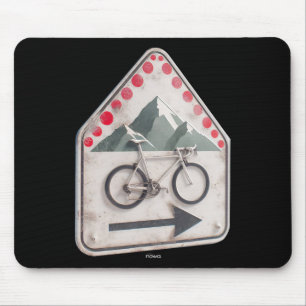 Cycling Sign - Collect Red Climbing Points In The  Mouse Pad