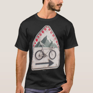 Cycling Sign - Collect Red Climbing Points In The T-Shirt