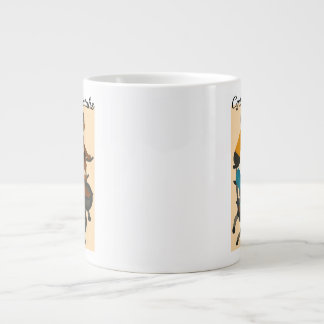 Cycling sistahs large coffee mug