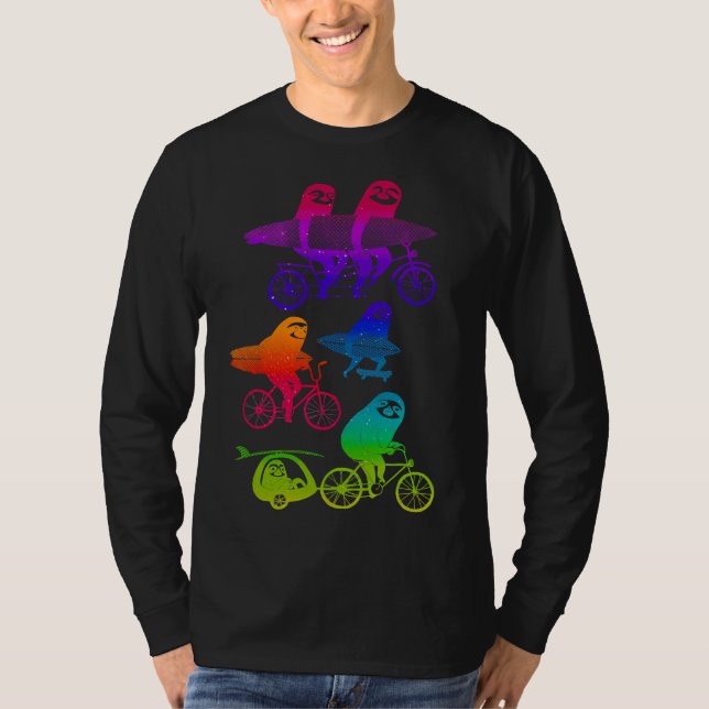Cycling Sloths T-Shirt (Front)