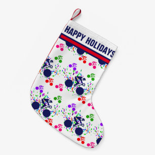 Cycling   small christmas stocking