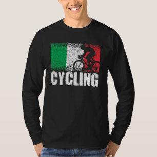 Cycling Sport Italy Flag Italian Bicycle Racing Cy T-Shirt