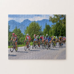 Cycling Sport Race in World Tour Jigsaw Puzzle