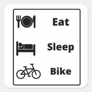 Cycling  square sticker