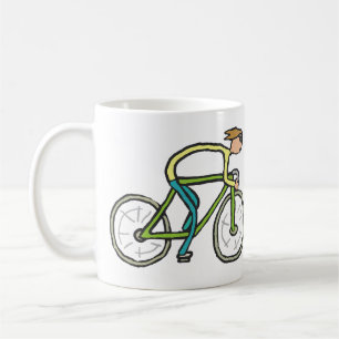 Cycling Stickman Coffee Mug