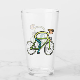 Cycling Stickman Glass