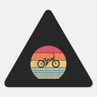 Cycling   Style   Bmx Rider Triangle Sticker