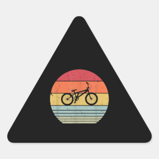 Cycling   Style   Bmx Rider Triangle Sticker
