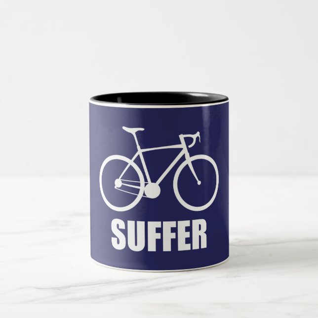 Cycling Suffer Two-Tone Coffee Mug (Center)