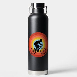 CYCLING SUNSET VINTAGE  WATER BOTTLE