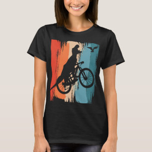Cycling T-rex Dinosaur Mountain Biking Dino Riding T-Shirt
