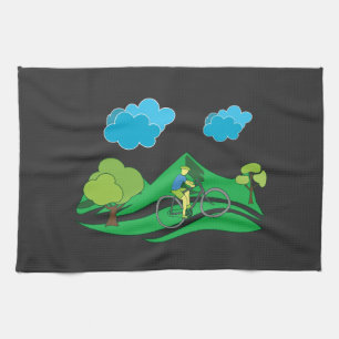 Cycling Tea Towel