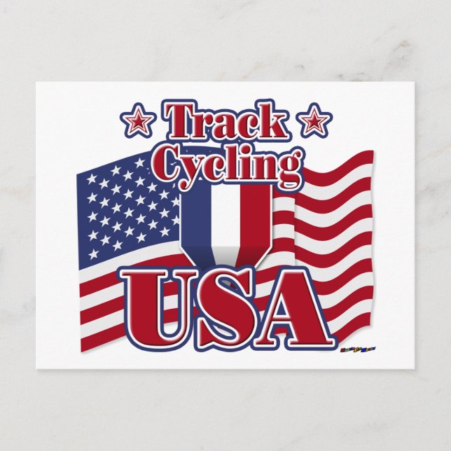 Cycling Track USA Postcard (Front)