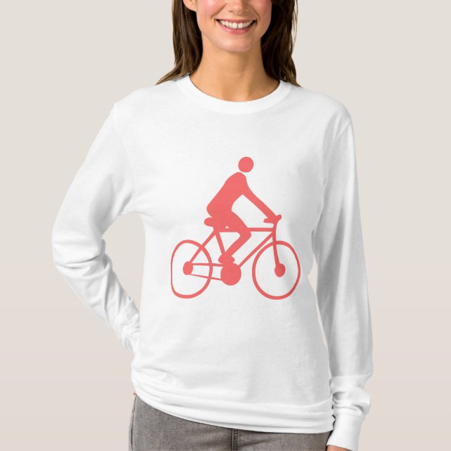 Cycling - Tropical Pink T-Shirt (Front)