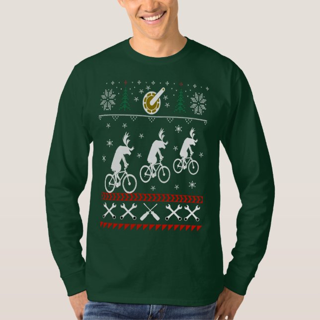 Cycling Ugly Christmas Sweater (Front)