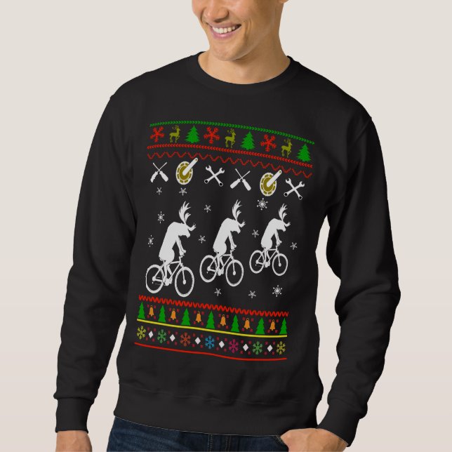 Cycling Ugly Christmas Sweater (Front)